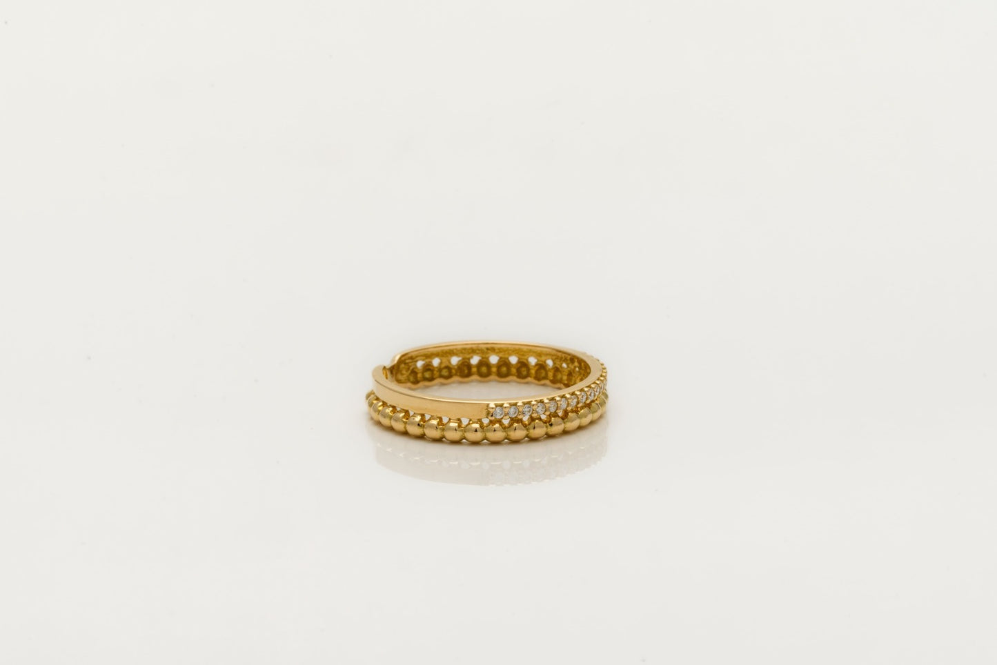 Anillo de Oro y circonitas