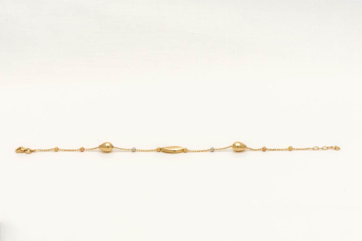 Pulsera de oro bicolor